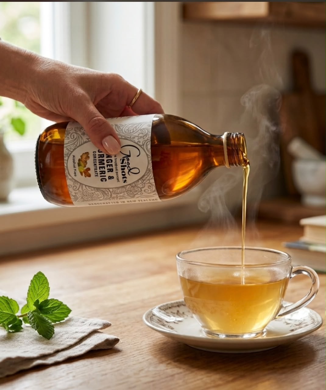 Good Shots - Ginger & Turmeric 500ml 3 Ingredients to start your day the right way.