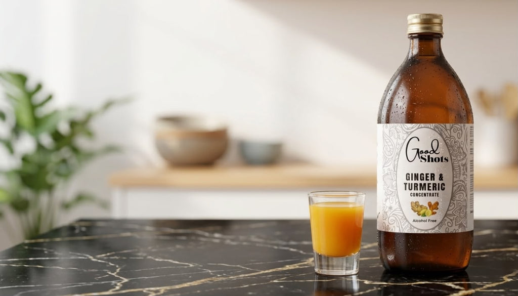 Daily Wellness Shot with Good Shots Ginger & Turmeric Concentrate