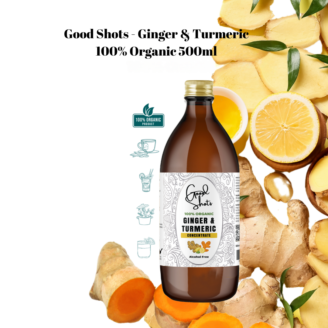 Good Shots Organic Ginger & Turmeric (500ml)