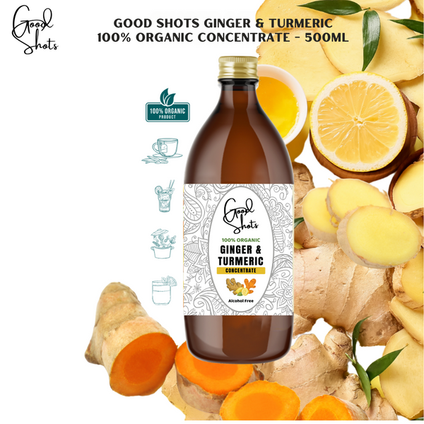 Good Shots Organic Ginger & Turmeric (500ml)