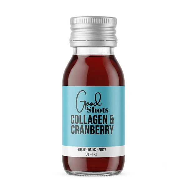 Good Shots Collagen & Cranberry functional shot bottles, 12 pack